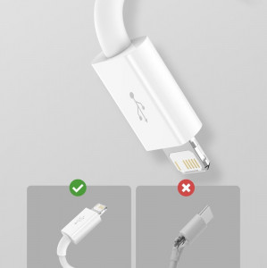 Кабел за зареждане и данни BASEUS Superior USB Type A към Lightning / micro USB / USB Type 3,5A 1.5m син (CAMLTYS-03) - Img 17