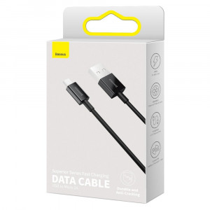 Кабел за зареждане и данни BASEUS Superior USB Type A micro USB с бързо зареждане 2A 1m черен (CAMYS-01) - Img 5