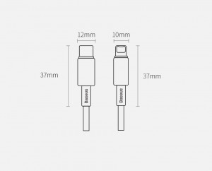 Кабел за зареждане и данни BASEUS USB Type C към Lightning Power Delivery с бързо зареждане 20 W 1m черен (CATLWJ-01) - Img 17