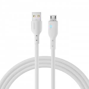 Кабел за зареждане и данни JOYROOM USB Type A към micro USB 2.4A 2m S-UM018A13 бял - Img 1