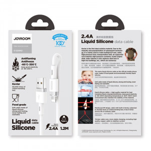 Кабел за зареждане и данни JOYROOM USB Type A към USB Type C 2.4A 1.2m (S-1224N2 бял) - Img 4