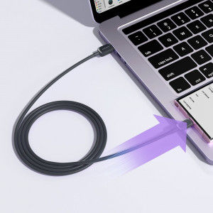 Кабел за зареждане и данни JOYROOM USB Type A към USB Type C 3A 1.2m S-AC027A14 черен - Img 7