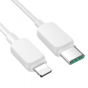 Кабел за зареждане и данни JOYROOM USB Type C към Lightning 20W 1.2m S-CL020A14 бял - Img 3