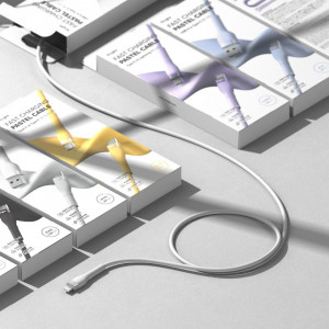 Кабел за зареждане и данни RINGKE USB Type A към Lightning 480Mb/s 12W 2m лилав (CB09970RS) - Img 4