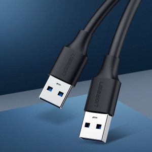 Кабел за зареждане и данни UGREEN US128 USB Type A 2.0 A към USB Type A 2m черен - Img 11