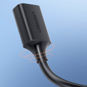 Кабел за зареждане и данни UGREEN USB Type A 3.0 5Gb/s 0.5m черен (US129) - Img 7