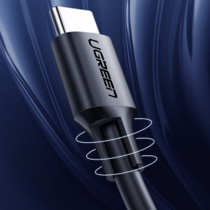 Кабел за зареждане и данни UGREEN USB Type C към USB Type C 3A 3m черен (US286) - Img 10