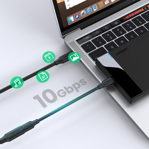 Кабел за зареждане и данни UGREEN USB Type C 100W 10Gb/s 1m черен - Img 4