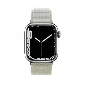 Каишка със стоманена закопчалка Alpine - Apple Watch 41mm Series 9 / 41mm Series 8 / 41mm Series 7 / 40mm Series 6 / 40mm SE / 40mm Series 5 / 40mm Series 4 / 38mm Series 3 / 38mm Series 2 / 38mm (1st gen) сребрист - Img 2