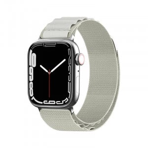Каишка със стоманена закопчалка Alpine - Apple Watch Ultra 49mm / Ultra 2 49mm / 45mm Series 9 / 45mm Series 8 / 45mm Series 7 / 44mm SЕ (2nd gen) / 44mm SE / 44mm Series 6 / 44mm Series 5 / 44mm Series 4 / 42mm Series 3 / 42mm Series 2 сребрист