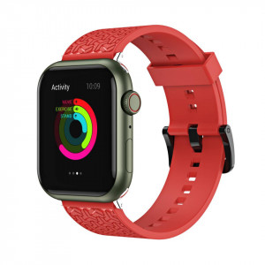 Каишка Y - Apple Watch 7 / SE (45 / 44 / 42mm) червен - Img 4