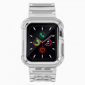 Калъф за корпус с каишка Light Strap - Apple Watch 40mm SE / 40mm Series 6 / 40mm Series 5 / 40mm Series 4 черен - Img 2