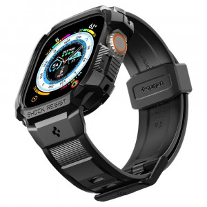 Калъф за корпус с каишка SPIGEN Rugged Armor Pro - Apple Watch Ultra 49mm / Ultra 2 49mm черен - Img 11