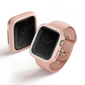 Калъф за корпус с рамка UNIQ Moduo - Apple Watch 40mm SE / 41mm Series 8 / 41mm Series 7 / 40mm Series 6 / 40mm Series 5 / 40mm Series 4 blush-white - Img 3