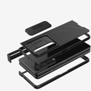 Калъф с подвижно покритие за камерата NILLKIN CamShield Pro - Samsung Galaxy Z Fold4 син - Img 13