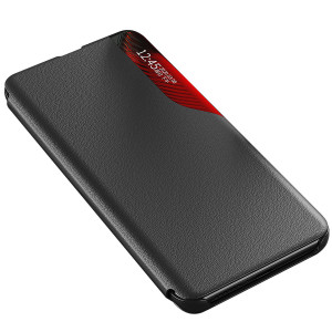 Калъф тип книга от еко кожа Eco - Xiaomi Redmi 11A / Poco C55 / Redmi 12C черен - Img 4
