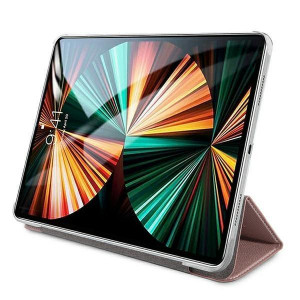 Калъф тип книга от еко кожа GUESS Saffiano GUIC12PUSASPI - iPad Pro 12.9" (5th gen 2021) / Pro 12.9" (6th gen 2022) ч розов - Img 3