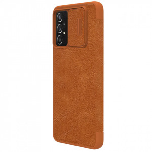 Калъф тип книга от еко кожа NILLKIN Qin - Samsung Galaxy A73 5G кафяв - Img 6