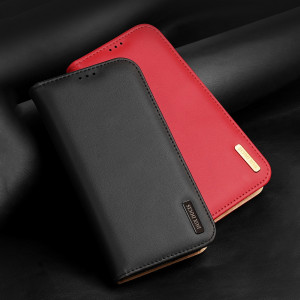 Калъф тип книга от естествена кожа DUX DUCIS Hivo със система против кражба - iPhone 14 кафяв - Img 11