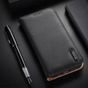 Калъф тип книга от естествена кожа DUX DUCIS Hivo със система против кражба - iPhone 14 кафяв - Img 16