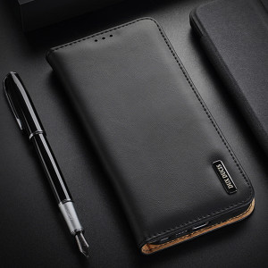 Калъф тип книга от естествена кожа DUX DUCIS Hivo със система против кражба - Samsung Galaxy S23 кафяв - Img 16