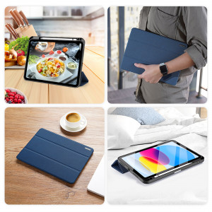 Калъф тип книга със Smart Sleep функция DUX DUCIS Domo - iPad 10.9" 2022 син - Img 9