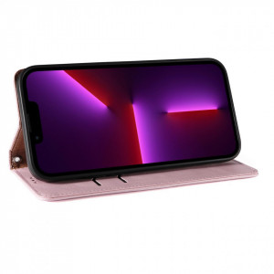 Калъф тип книга с връзка Magnet Strap - iPhone 14 Pro Max розов - Img 10