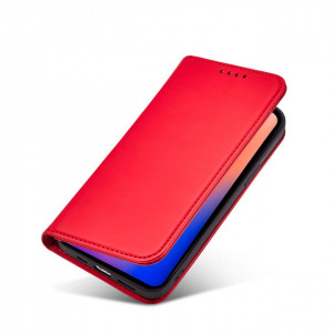 Калъф тип книга с външен джоб Magnet Card - iPhone 12 Pro червен - Img 8