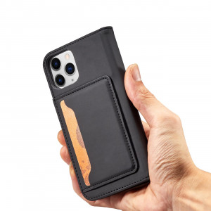 Калъф тип книга с външен джоб Magnet Card - iPhone 12 Pro Max черен - Img 12