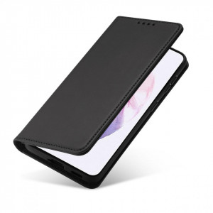 Калъф тип книга с външен джоб Magnet Card - Samsung Galaxy S22+ черен - Img 4