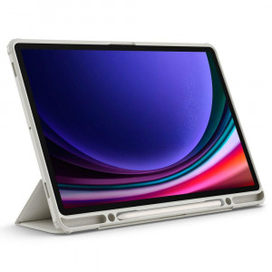 Калъф тип книга с място за стилус и подсилени ръбове SPIGEN Ultra Hybrid Pro - Samsung Galaxy Tab S9+ (12.4") сив - Img 10
