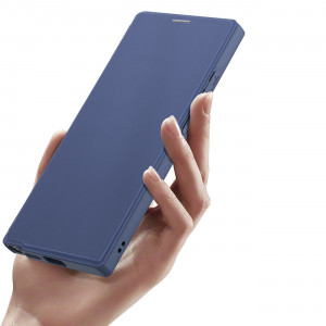 Калъф тип книга с прозрачен гръб DUX DUCIS Skin X Pro MagSafe - Samsung Galaxy S24 Ultra син - Img 7