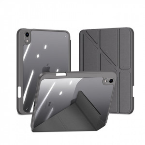 Калъф тип книга с функция стойка и Smart Sleep функция DUX DUCIS Magi с място за писалка - iPad mini 8.3" (6th gen 2021) сив - Img 2