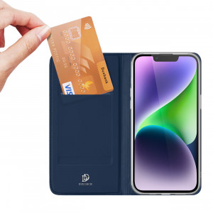 Калъф тип книга DUX DUCIS Skin Pro - iPhone 15 Plus син - Img 1