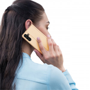 Калъф тип книга DUX DUCIS Skin Pro - Samsung Galaxy A14 5G златист - Img 9