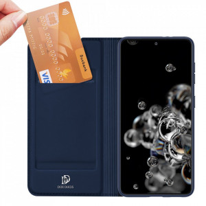 Калъф тип книга DUX DUCIS Skin Pro - Samsung Galaxy S21 Ultra 5G син - Img 4