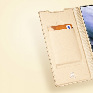 Калъф тип книга DUX DUCIS Skin Pro - Samsung Galaxy S22 Ultra златист - Img 15