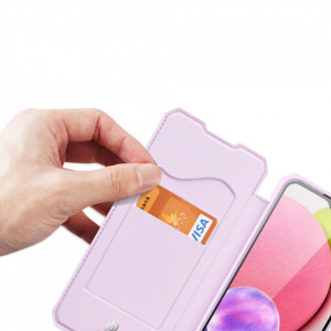 Калъф тип книга DUX DUCIS Skin X - Samsung Galaxy A03s розов - Img 6