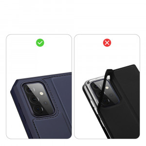 Калъф тип книга DUX DUCIS Skin X - Samsung Galaxy A72 син - Img 12