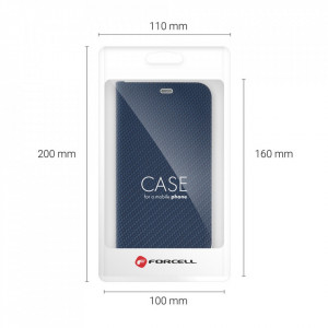 Калъф тип книга FORCELL Luna Carbon - Xiaomi Redmi Note 9T син - Img 5