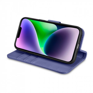 Калъф тип книга iCARER Wallet 2в1 против кражба - iPhone 14 Cover светлолилав - Img 9