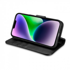 Калъф тип книга iCARER Wallet 2в1 против кражба - iPhone 14 Plus черен - Img 9