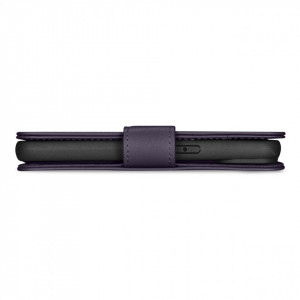Калъф тип книга iCARER Wallet 2в1 против кражба - iPhone 14 Plus тъмнолилав - Img 4