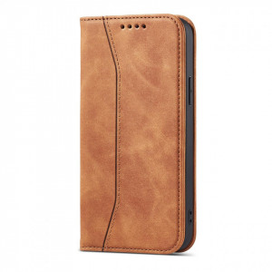 Калъф тип книга Magnet Fancy - iPhone 12 Pro Max кафяв - Img 9