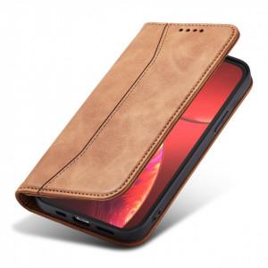 Калъф тип книга Magnet Fancy - iPhone 13 Pro кафяв - Img 9