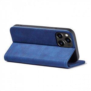 Калъф тип книга Magnet Fancy - iPhone 14 Pro син - Img 5