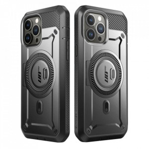 Калъф 360° със стойка и клипс SUPCASE Unicorn Beetle Pro MagSafe - iPhone 14 Pro Max черен - Img 2