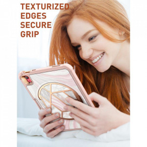Калъф 360° със стойка SUPCASE Cosmo - iPad 10.9" 2022 Marble Pink - Img 8