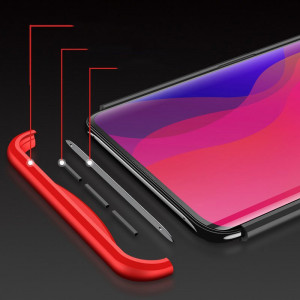 Калъф 360° GKK Full Body Cover (без стъклен протектор) - OPPO Find X розов - Img 6