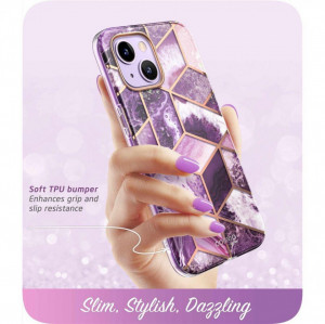 Калъф 360° SUPCASE Cosmo - iPhone 14 Plus лилав мрамор - Img 4